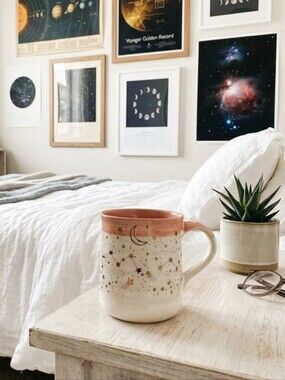 Stay Wild Moon Child Celestial Star & Moon Ceramic 18 Oz Mug